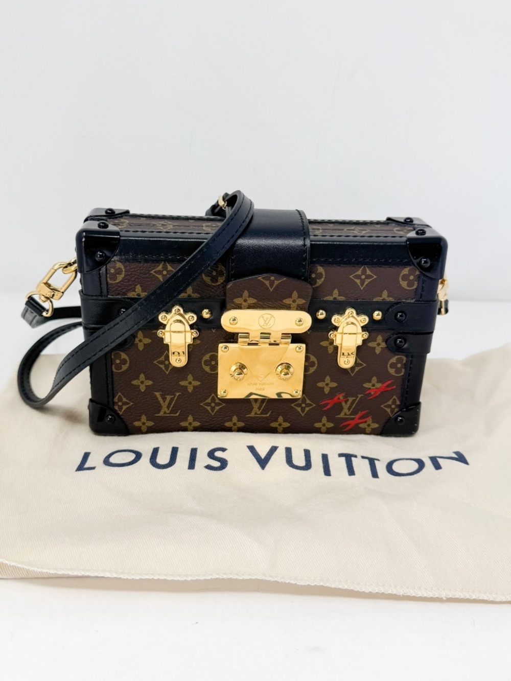 Louis Vuitton Petite Malle Monogram Cross Body Bag